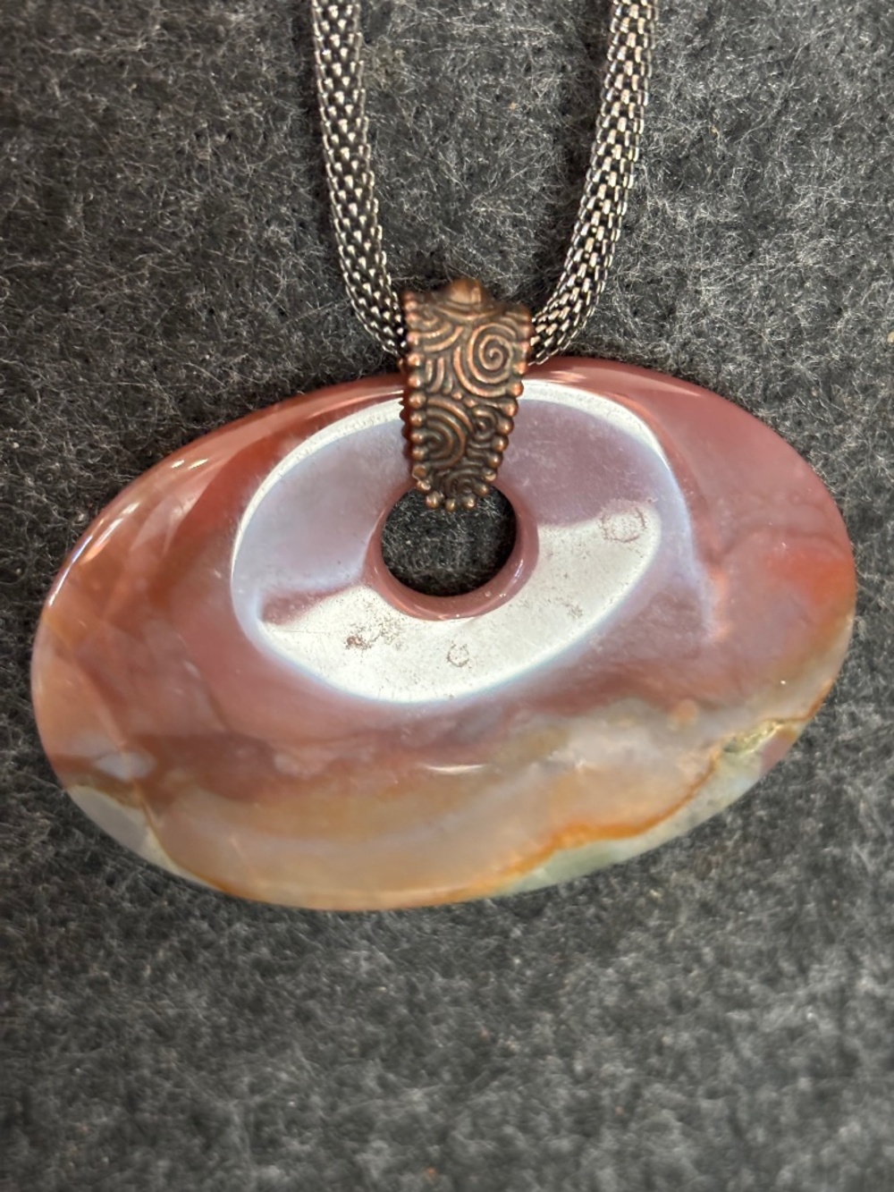 Jasper Natural Stone Pendant Necklace